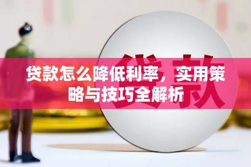 常州贷款怎么降低利率，实用策略与技巧全解析