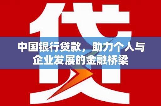 常州中国银行贷款，助力个人与企业发展的金融桥梁